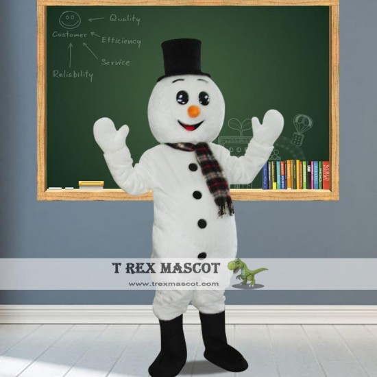 Snowman Mascot Costume for Adult