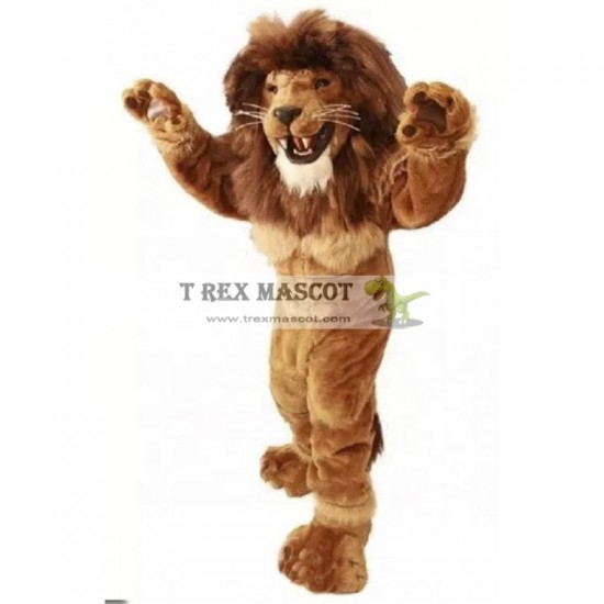 Friendly Power Lion Mascot Costume for Adult