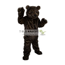 Long Hair Black Bear Mascot Costumes