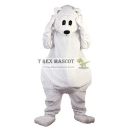 White Polar Bear Mascot Costumes for Adults