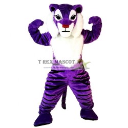 Purple Tiger Mascot Costumes