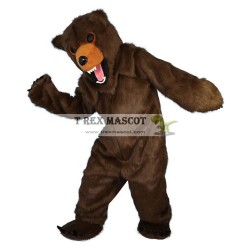 Longhair Brown Bear Mascot Costumes