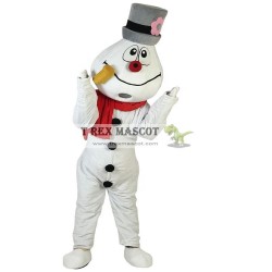 Snowman Smoking A Pipe Mascot Costumes