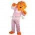 Ms Orange Bear Mascot Costume for Party