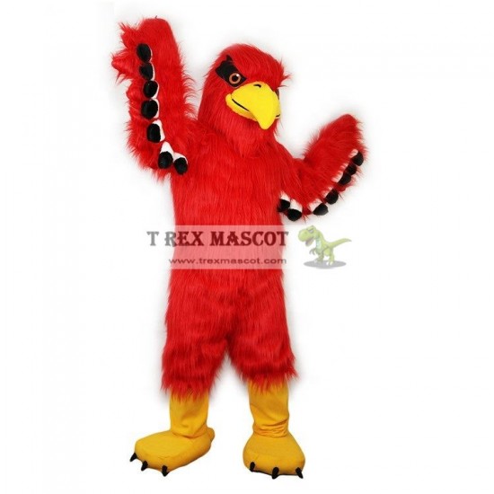 Red Fursuit Falcon Eagle Hawk Bird Mascot Costumes