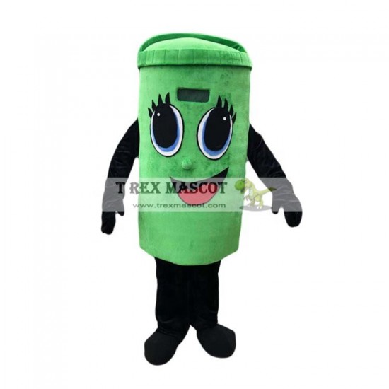 Trash Can a'Ashcan Ashbin Mascot Costumes