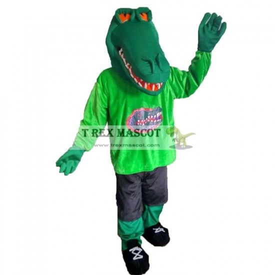 Green Muscle Croco Mascot Costumes