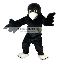 Black Short-haired Eagle Mascot Costume