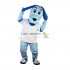 Blue Dog In White Vest Mascot Costumes