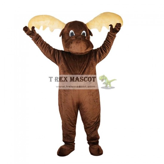 Reddish Brown Elk Deer Mascot Costumes