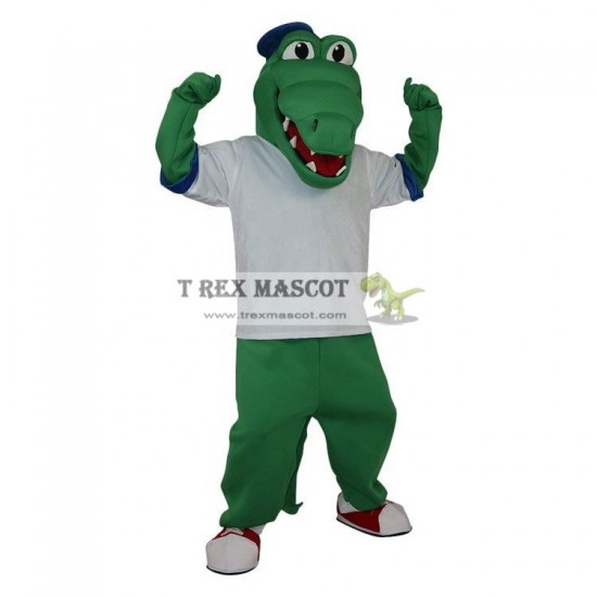 reen Crocodile Alligator Crocodilian Mascot Costume