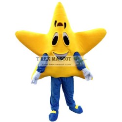 Yellow Five-pointed Star Mascot Costumes