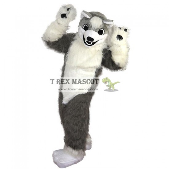 Grey Wolf Husky Mascot Costumes