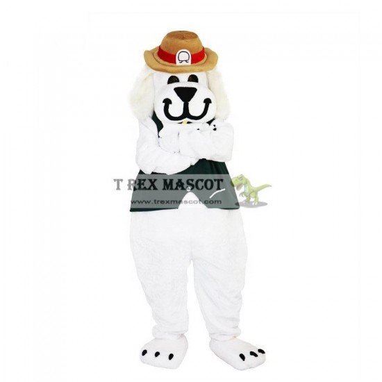 White Dog Hound Mascot Costumes