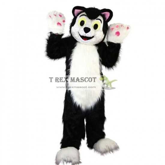 Black And White Dog Wolf Cat Mascot Costumes