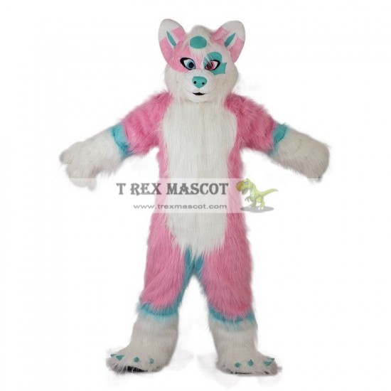 Pink Fox Dog Mascot  Costumes