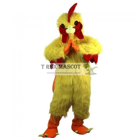 Rhubarb Chicken Yellow Cock Mascot Costumes