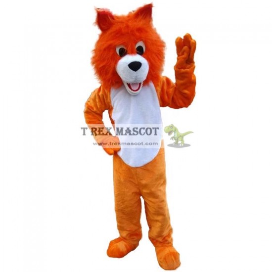 Orange Lion Mascot Costumes