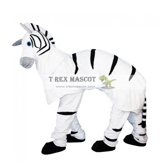 Double White Zebra Mascot Costumes