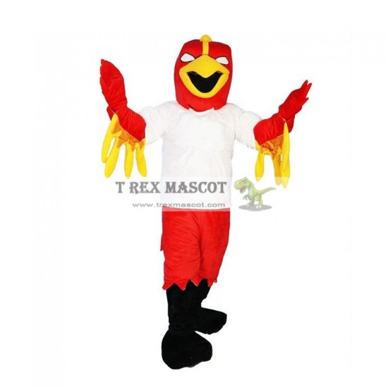 Bald Red Eagle Hawk Falcon Mascot Costume