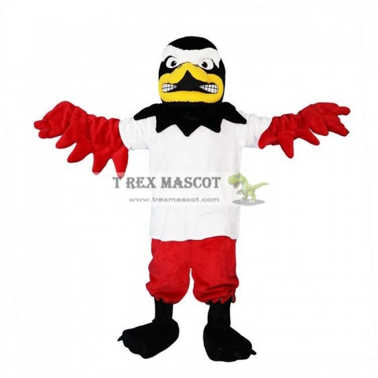 Bald Sport Red Eagle Bird Falcon Mascot Costumes