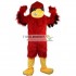 Long Hairy Red Eagle Mascot Costume