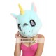 Unicorn Plush Helmet Mascot Head