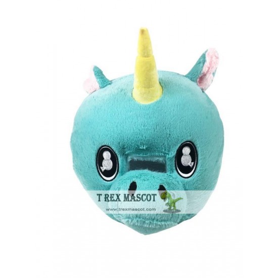 Unicorn Plush Helmet Mascot Head