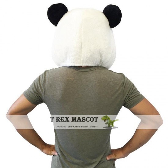 Panda Plush Helmet Mascot Head