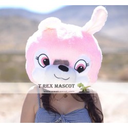 Bunny Plush Helmet Mascot Head