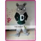 Grey Bulldog Mascot Costume Bull Dog Anime