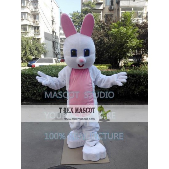 Easter Rabbit Mascot Costume White Bunny