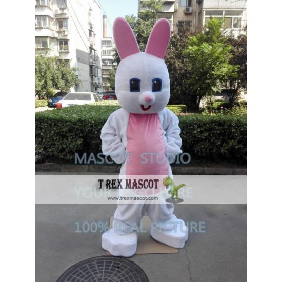 Easter Rabbit Mascot Costume White Bunny