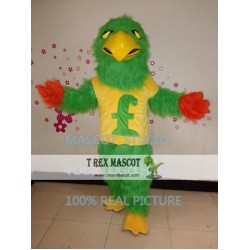 Green Falcon Mascot Costume Plush Green Hawk Eagle Mascot