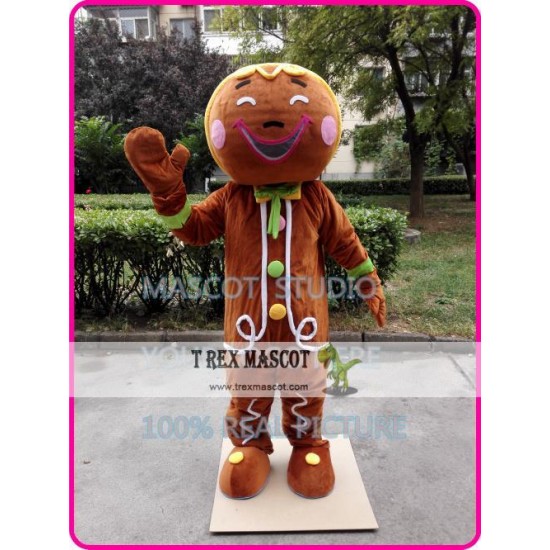 Gingerbread Mascot Costume Ginger Bread Christmas