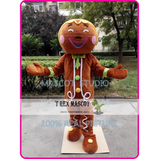 Gingerbread Mascot Costume Ginger Bread Christmas