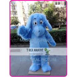 Plush Blue Dog Mascot Costume