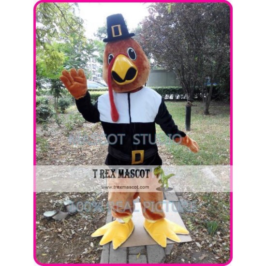 Thanksgiving Turkey Mascot Chicken Cock Costume