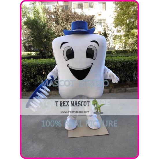 Male Tooth Teeth Toothbrush Mascot Costume