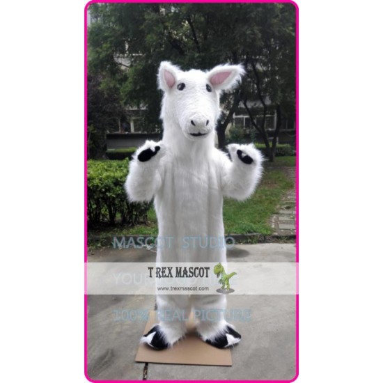 White Horse Mascot Costume