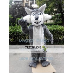 Big Grey Wolf Mascot Costume