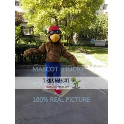 Brown Eagle Mascot Costume