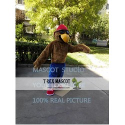 Brown Eagle Mascot Costume