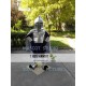 Silver Knight Mascot Costume Lancer