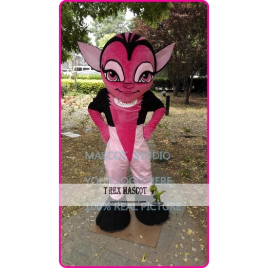 Mascot Deer Mascot Costume Pink Deer