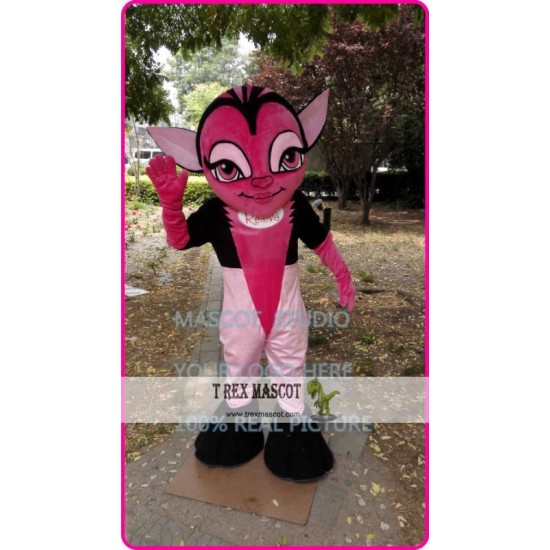 Mascot Deer Mascot Costume Pink Deer