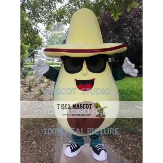 Avocado Mascot Costume Fruit Mascot