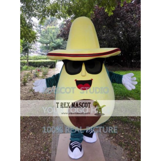 Avocado Mascot Costume Fruit Mascot