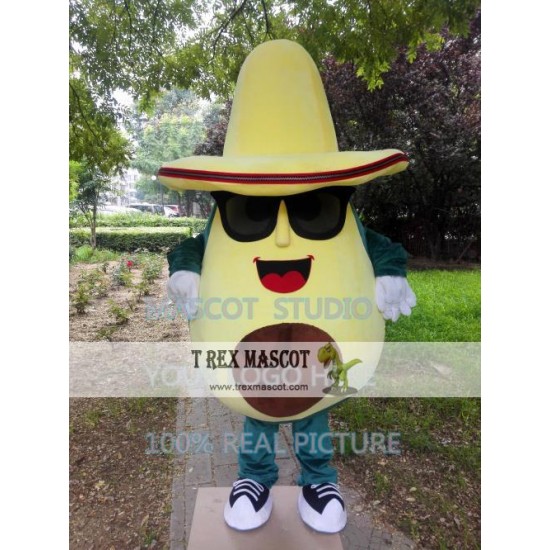 Avocado Mascot Costume Fruit Mascot