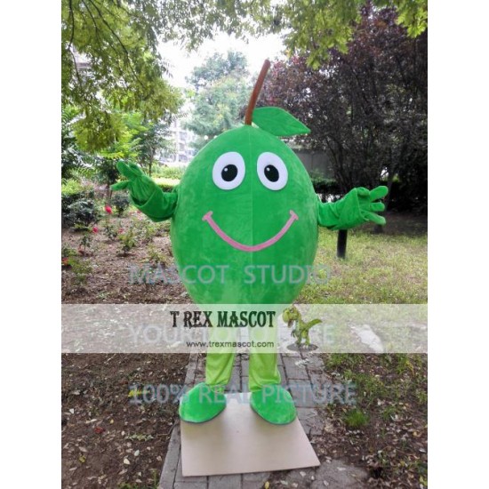 Olive Mascot Costume Green Olive Mascot